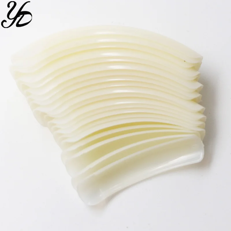 Короткие 20 шт Круглые Ractangle салонные накладные ногти для 3D акриловый УФ гель