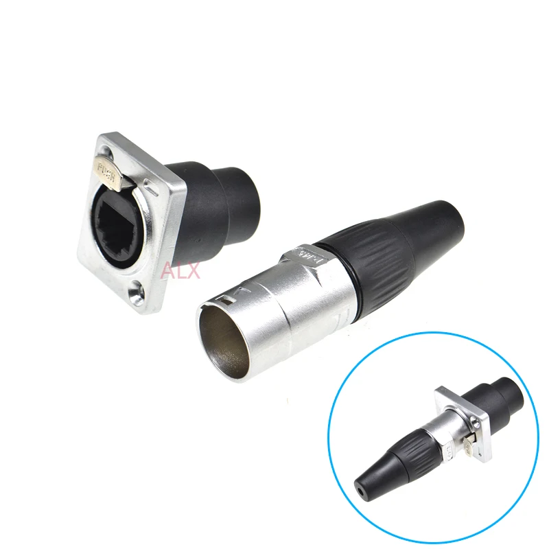 1 комплект RJ45 штекер + гнездо Разъем Панель Крепления сетевой Ethernet разъем адаптер