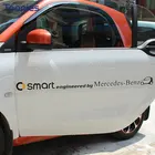 Автомобильная наклейка для Mercedes Smart Fortwo 453 451 450 логотип с буквенным принтом, автомобильные наклейки с цветами, наклейки, аксессуары, декоративные наклейки