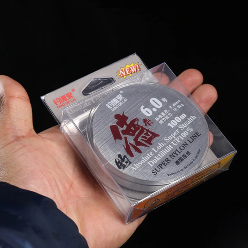 Нейлоновая фторуглеродная рыболовная леска 100 м для рыболовных снастей 2 0 8