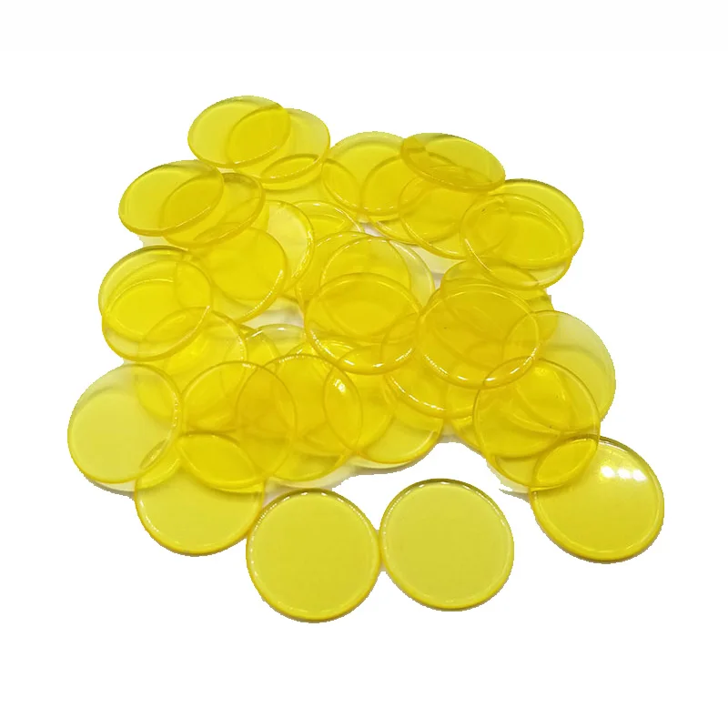 Yellow 100 шт. Детские Обучающие математические игрушки Монтессори для детей, многоцветные пластиковые кружки, Обучающие цветные интерактивные игры, игрушка в подарок - Цвет: Yellow