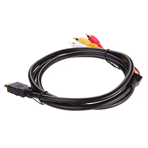 1 5 м совместимый видео 3-RCA кабель HDMI AV линия и адаптер желтый | Электроника