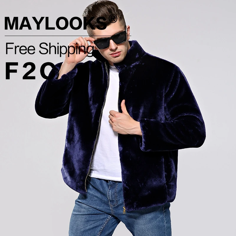 2018 кожаная куртка для мужчин Maylooks новая осенняя и зимняя мужская шуба из