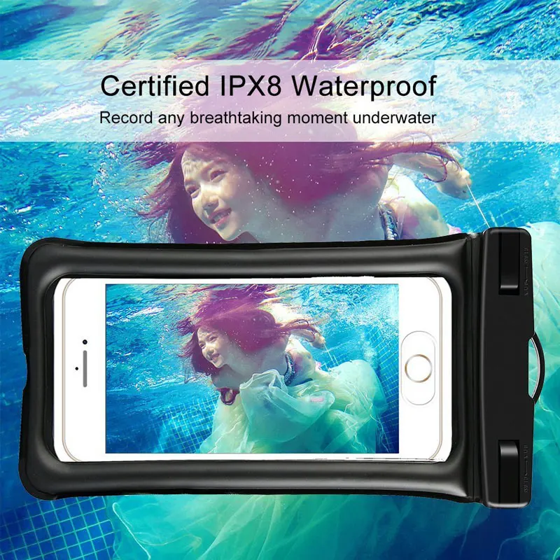 AHHROOU Universal Waterproof Case For iPhone X 8 7 6s Plus Cover Pouch Bag Phone Coque | Мобильные телефоны и аксессуары