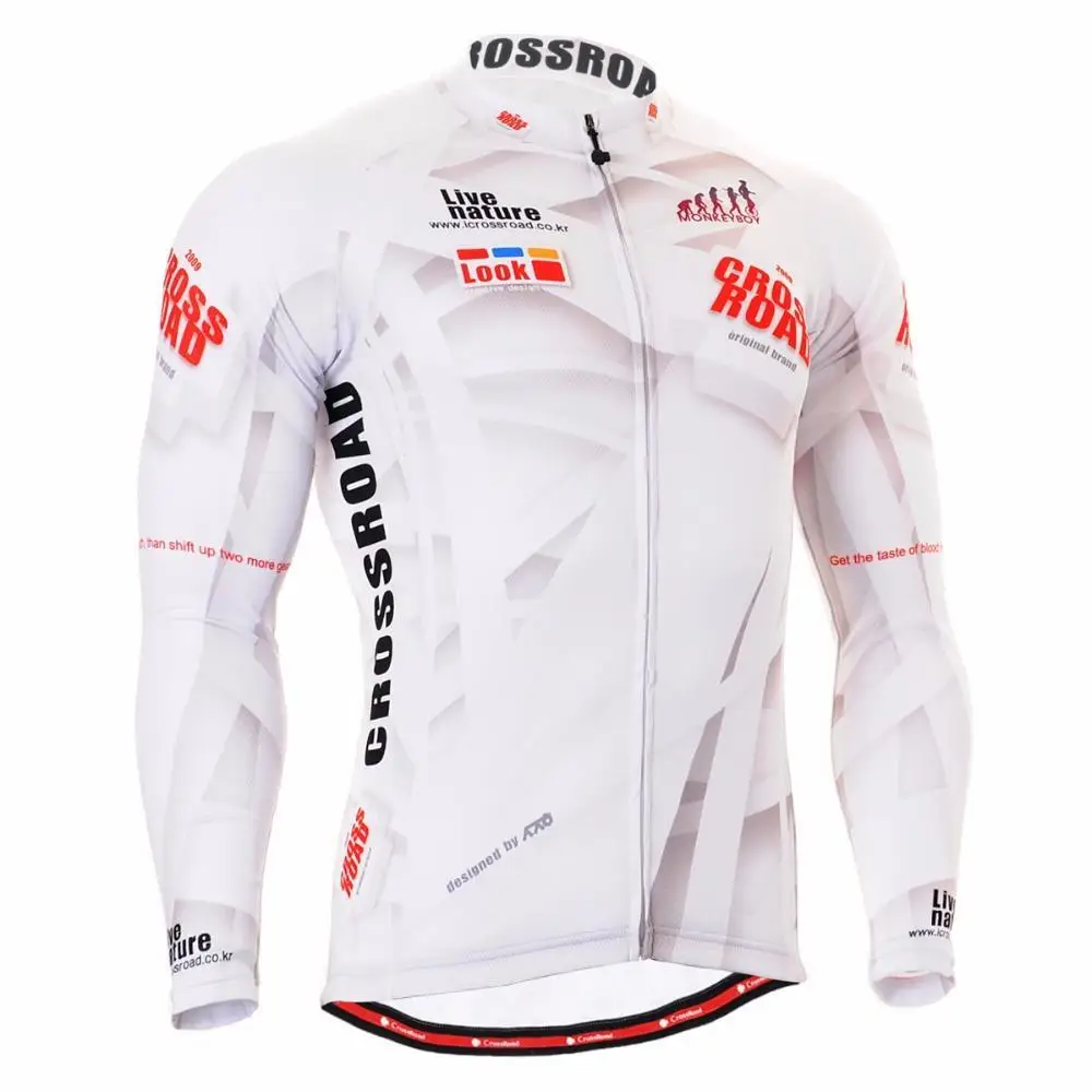 Men`s Long Sleeve Cycling Jersey W/ Useful 3 Rear-pockets &amp Non-slip Silicone Band Bicycle Cycle Gear MTB Road Bike Clothing | Спорт и