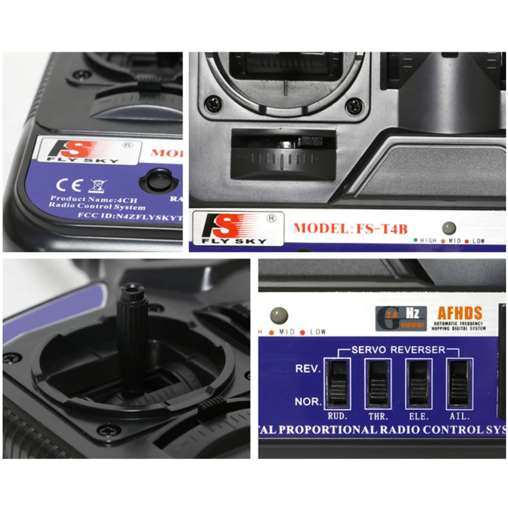 1 шт. оригинальный вертолет самолет дистанционного управления Flysky FS 2.4 г 4ch fst4b fs t4b