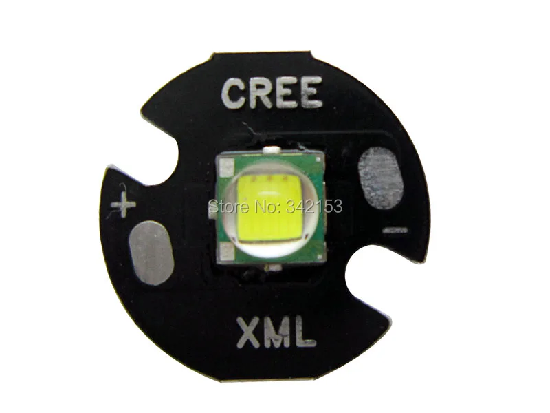 5 шт./лот Cree XM-L XML T6 16 мм 10 Вт светодиодный световой излучатель белый 6000-6500 K 3,7 V 700mA-3000mA для фонарик факел свет