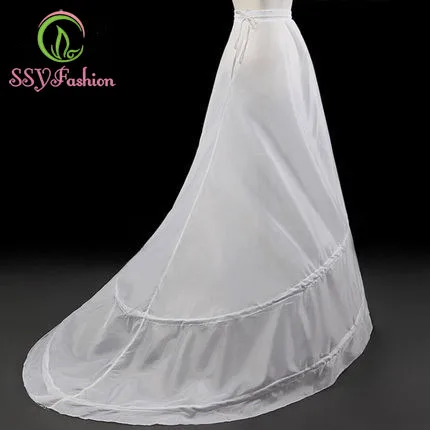 

Юбка-подъюбник со шлейфом SSYFashion для свадьбы, аксессуары для подкладки