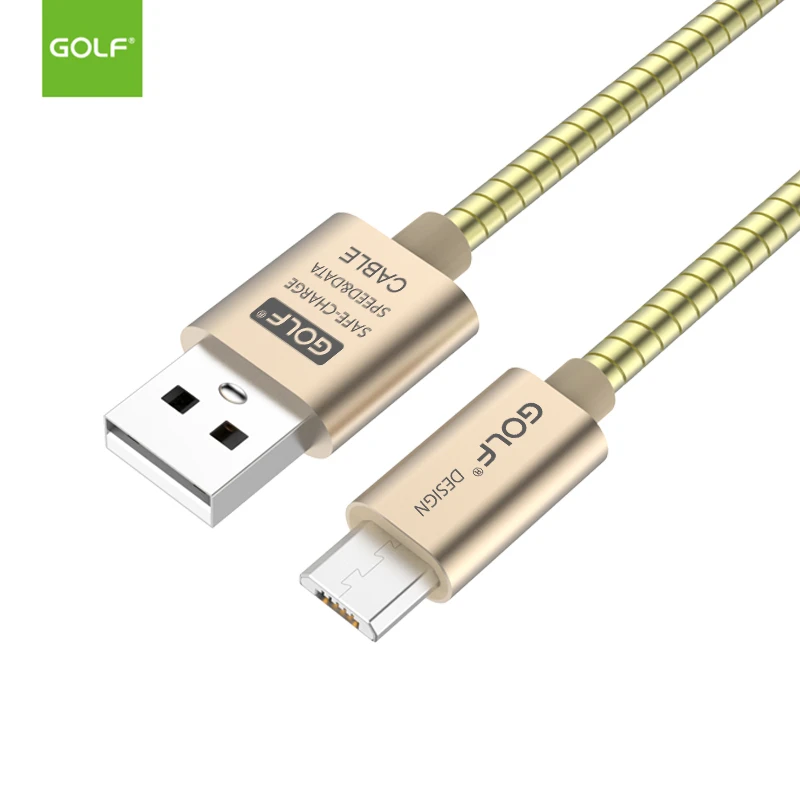USB кабель GOLF 1 м для зарядки и передачи данных iPhone 7 8 Plus XR X XS 11 Pro Max Samsung S7 S8 S9 S10 LG OnePlus
