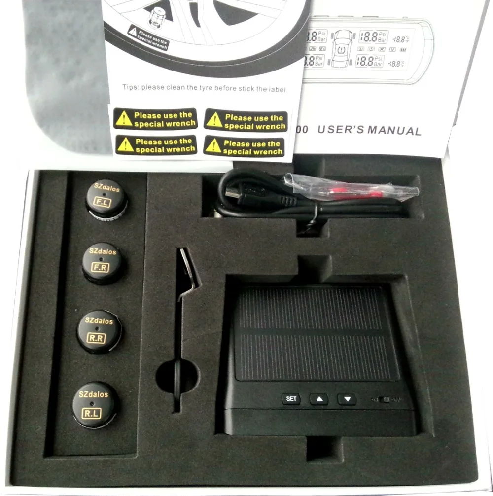 Система мониторинга давления в шинах SZDALOS tpms Высококачественная беспроводная