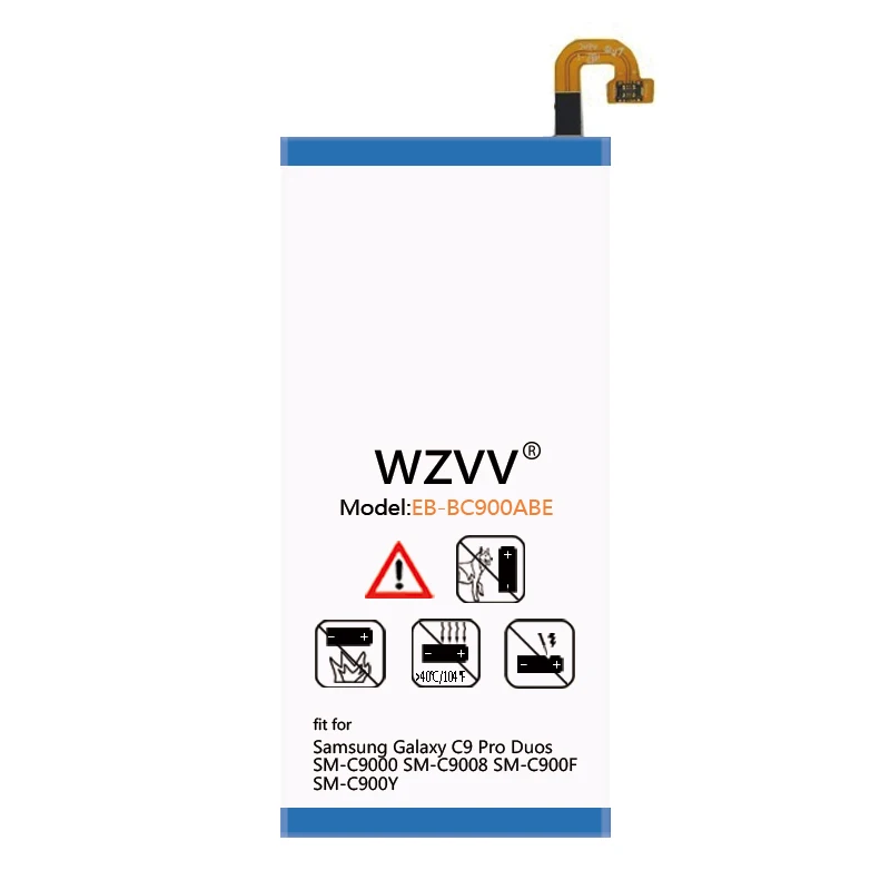 Wvzz 4500 мАч батарея EB BC900ABE для samsung Galaxy C9 Pro Duos/SM C9000 SM C9008 C900F C900Y подлинные