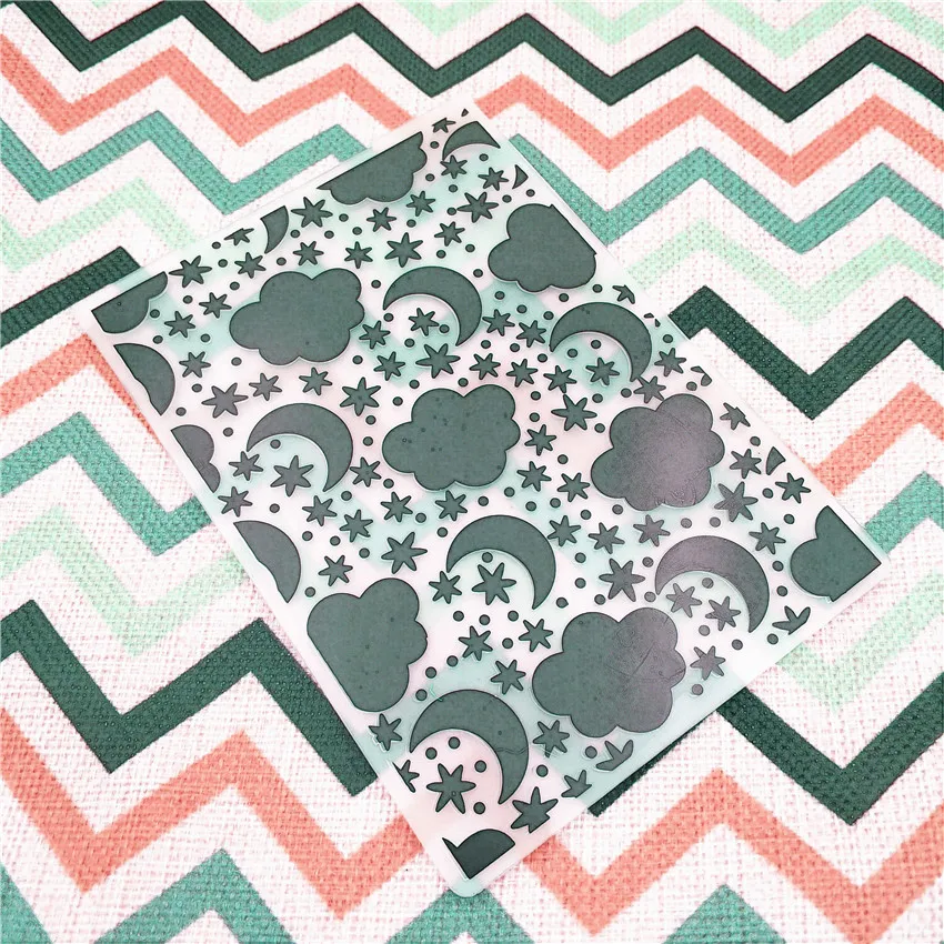 Easter plastic cloud template craft card making paper album wedding decoration scraping Embossing folders | Дом и сад