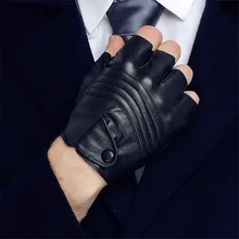 Длинные Хранитель Для мужчин кожаные перчатки для вождения на