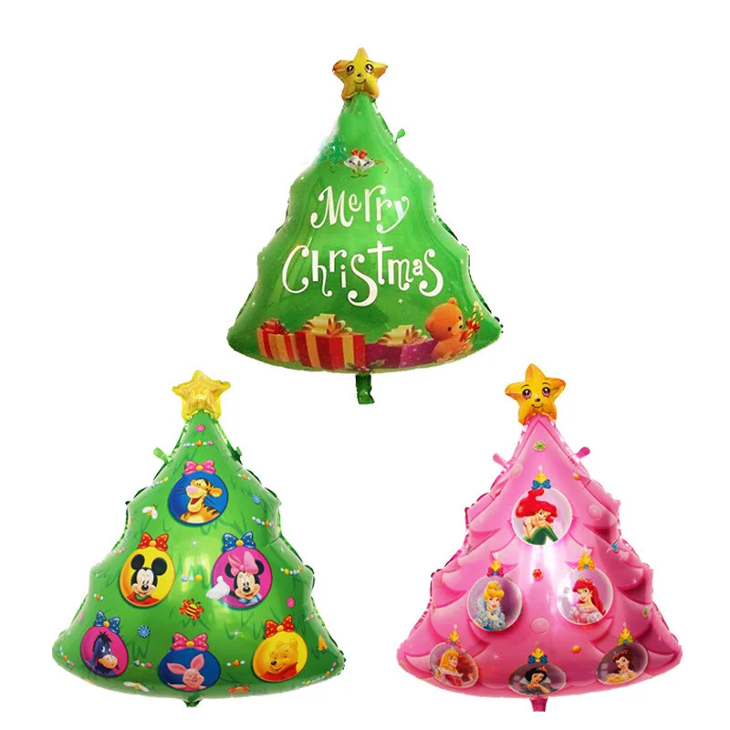 Рождественский воздушный шар в форме дерева надувной из гелиевой фольги