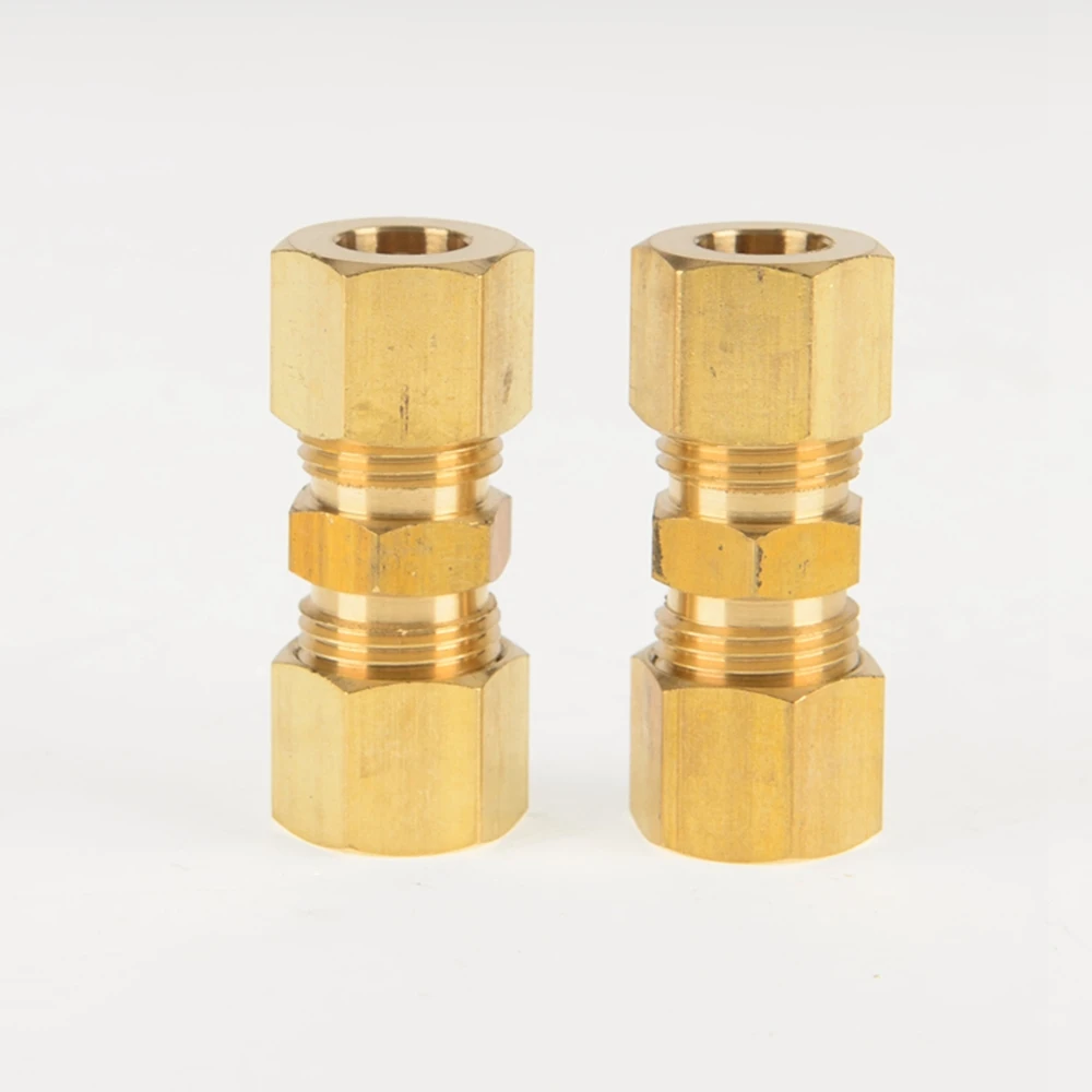 2 шт 1/8 '3/1" 1/4" 5/1" 3/8" 1/" 5/8" латунный фитинг для труб компрессионный, латунный шланг соединение(модель: 62