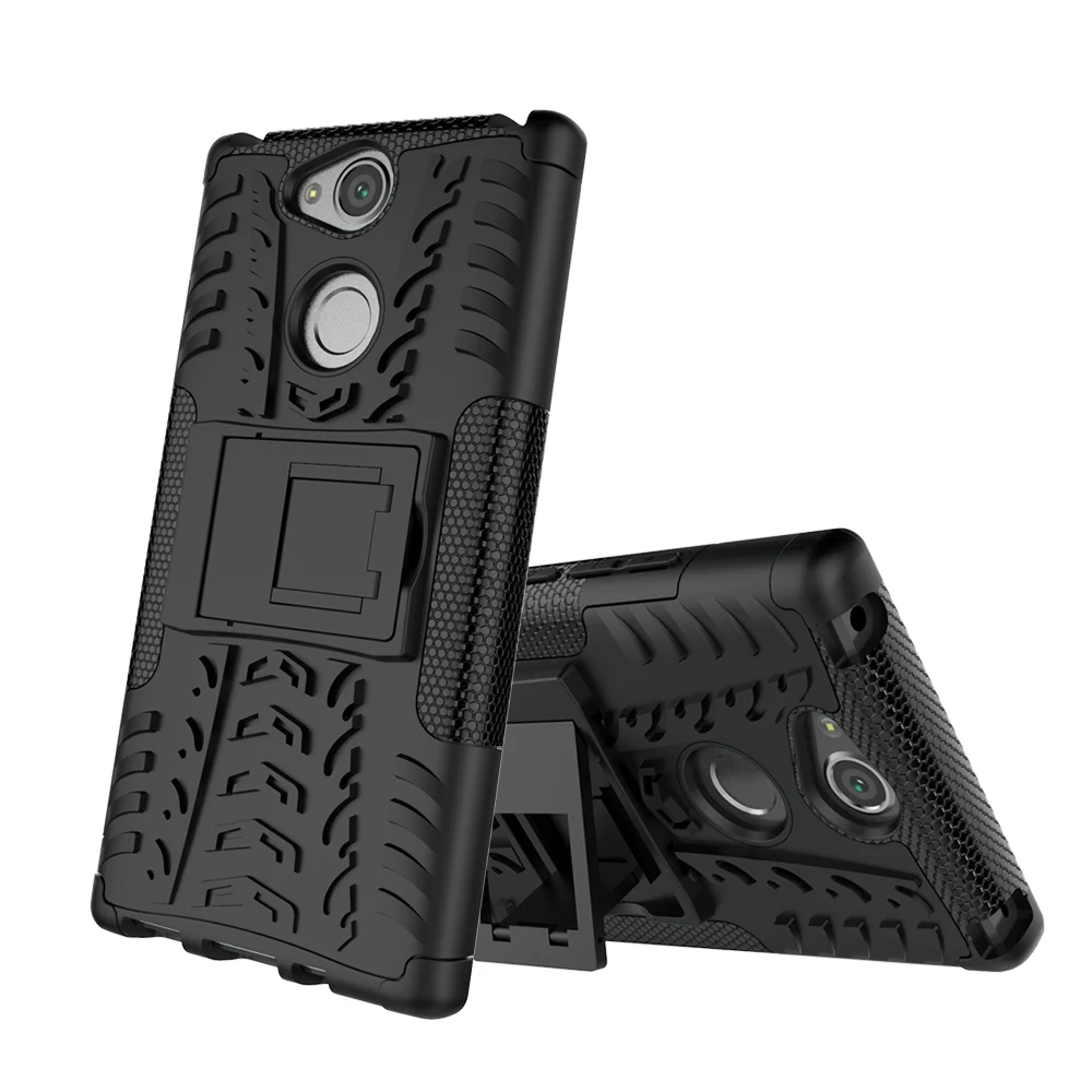 TPU + PC двойной протектор телефона чехол для sony E5 C6 C5 XA1 ультра XA2 Ultral удар стенд XZ1 XZ2