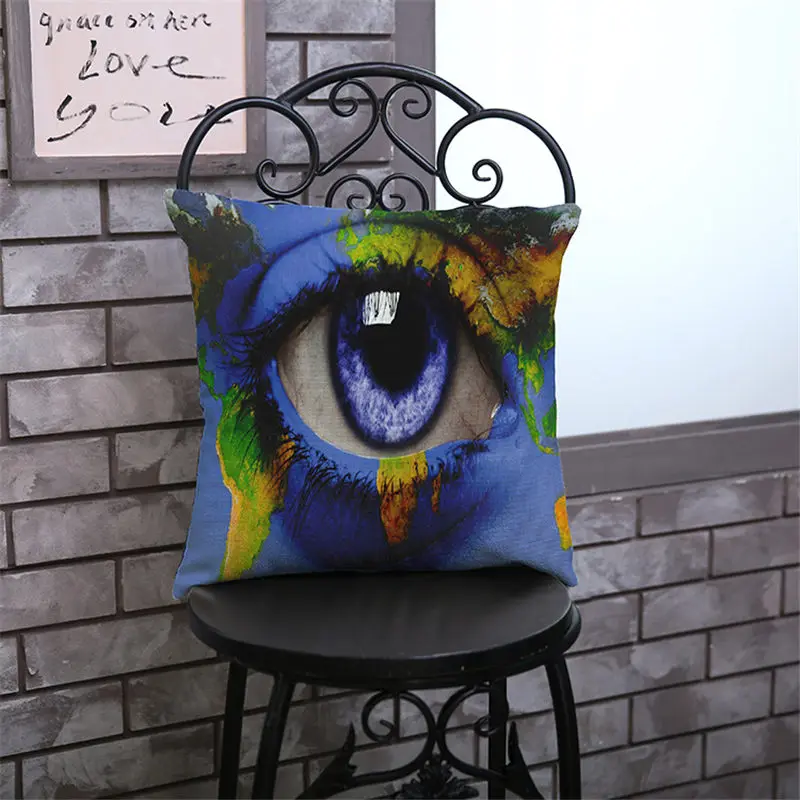 2018 new creative personality map Cushion Cover for safe Pillow Case 45x45 Home Decorative Throw Car BZ-185 | Дом и сад
