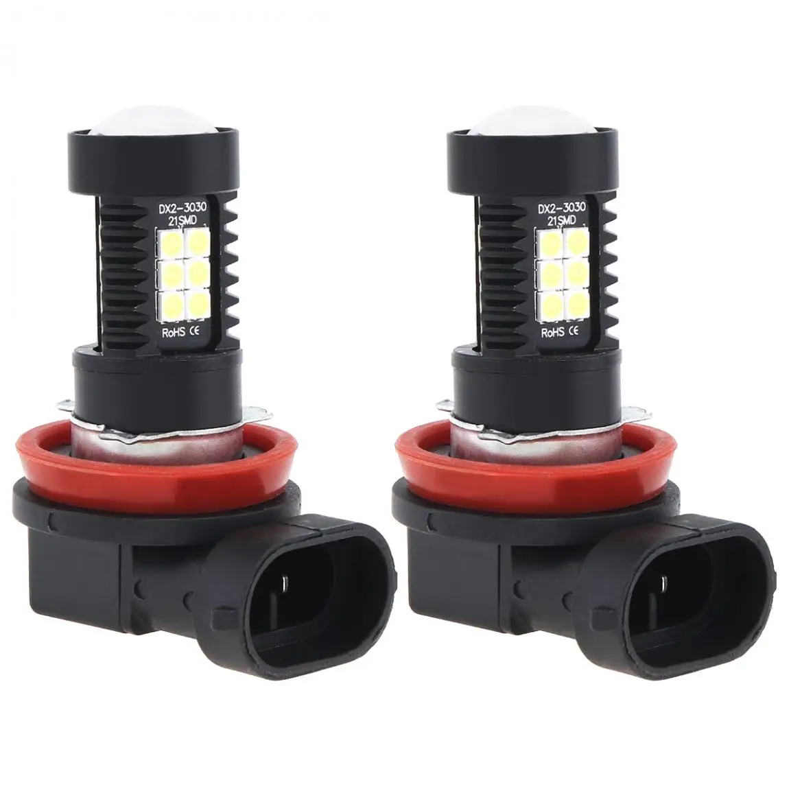 2 шт. Автомобильные светодиодные фары 12V лампы H8 H11 3030 SMD светильник s 1200LM 6500K 7500K