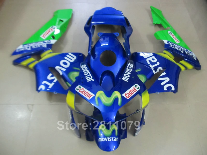 Комплект пластиковых обтекателей для литья под давлением Honda CBR600RR 03 04 синие и