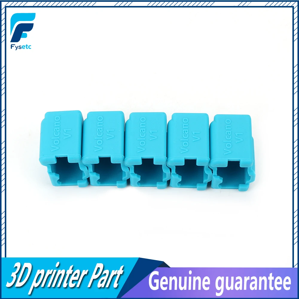 10pcs Blue Volcano V1 Silicone Sock Heated Block J-head Hotend Bowden/Direct Extruder Cover 3D Printer Part | Компьютеры и офис