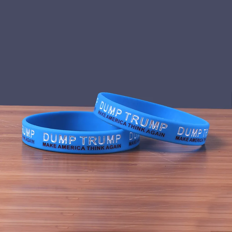 LUKENI 1 шт. делают американские подумайте ещё раз Wristband Силикона синяя силиконовая