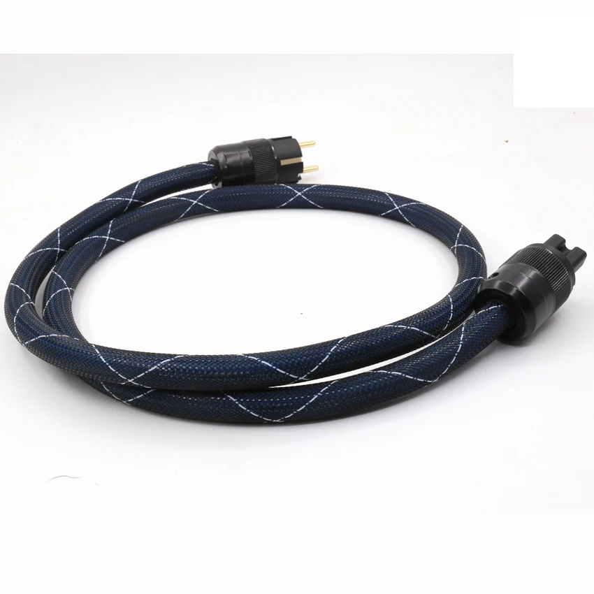 Сетевой кабель Hifi P111 OCC с посеребренным покрытием европейская версия питания