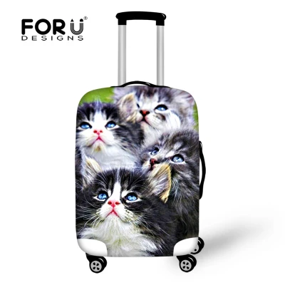 FORUDESIGNS/Эластичный Чехол для багажа для путешествий с изображением милой собаки хаски 18-30 дюймов, чехол для путешествий, пылезащитный чехол, эластичный пылезащитный чехол для костюма - Цвет: CA4993