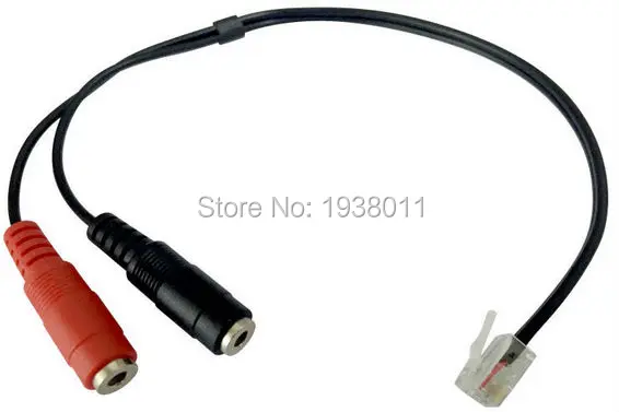 VoiceJoy двойной 3 5 мм штекер ПК к разъему RJ9 Для аналоговой гарнитуры телефонной