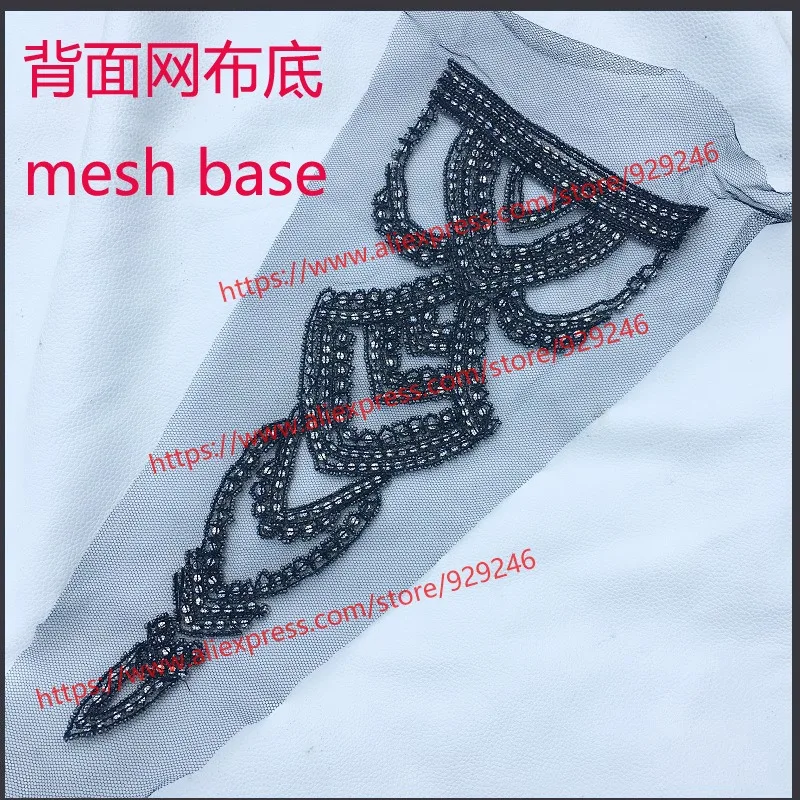 Шейный Воротник с серыми бусинами воротник белым камнем для украшения одежды