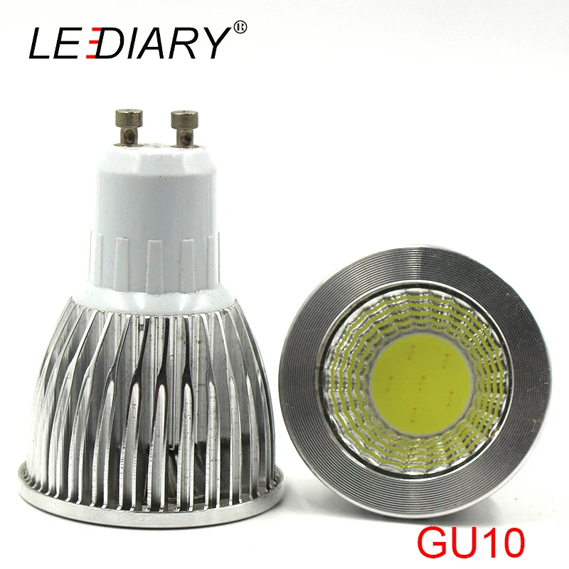 LEDIARY 10 шт. MR16 COB Светодиодная точечная лампа GU5.3 GU10 E27 12 В/100 240 В 220 3 Вт/5 Вт/7 Вт