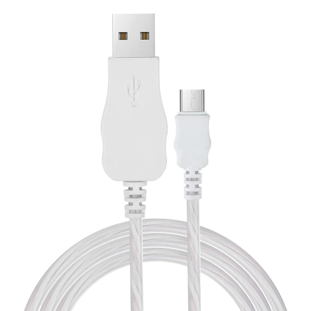 EPULA Универсальный 1 м кабель Micro USB Type c Видимый светодиодный светильник для