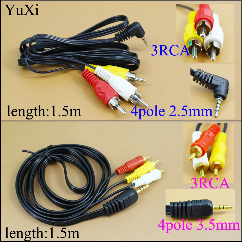 Новинка от бренда YuXi переходник с разъемом 3 5 мм/2 на штекера RCA аудио