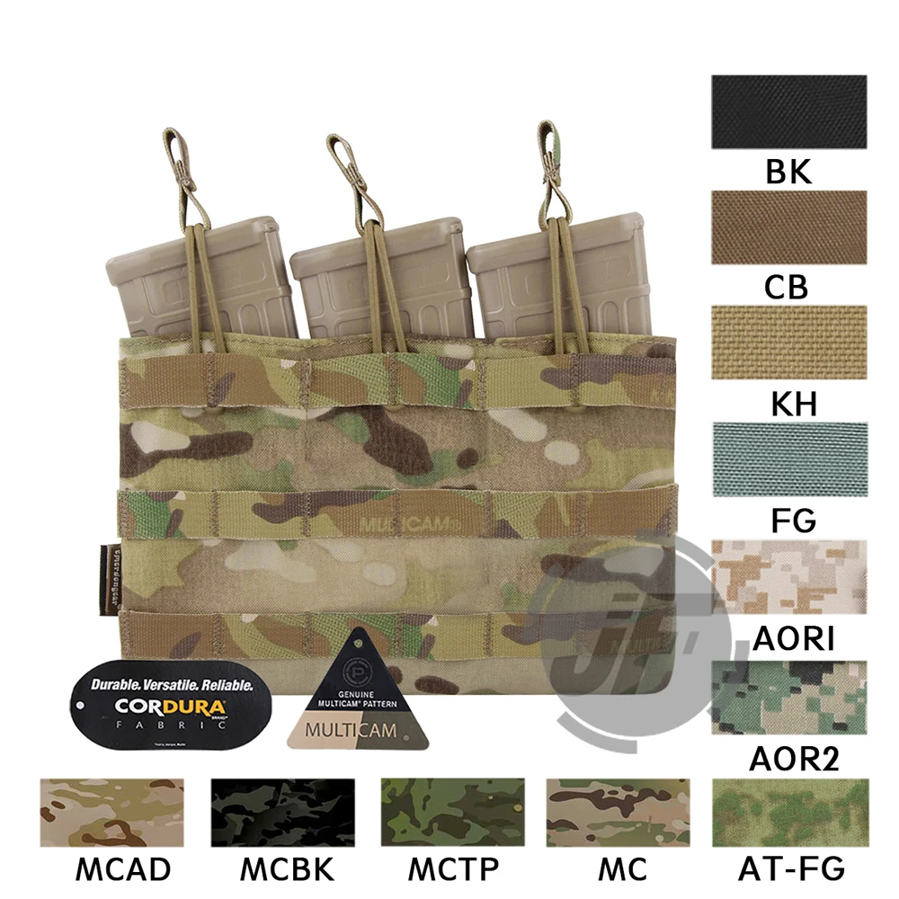 

Emerson Tactical 5.56 .223 Triple Open Top Magazine Pouch Emersongear Mag Carrier MOLLE PALS Webbing W/Pull Tabs Quick Access