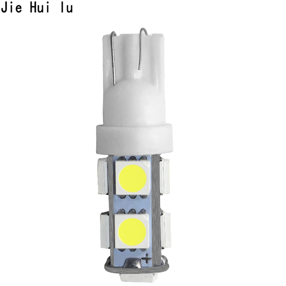 1 шт. T10 W5W светодиодный 194 168 5050 9 SMD авто клиновидный боковой задний Автомобильные стояночные огни лампы оформление освещения DC12V