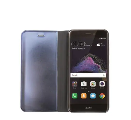 Зеркало в виде ракушки чехол для Samsung Galaxy J3 J5 J7 2017 года EU версия с откидной крышкой