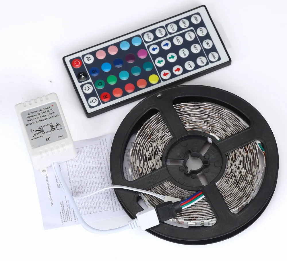 2019 Car styling New fashion 5M 3528 RGB LED Strip CAR Lights SMD 300 / 5 meters String B# dropship | Автомобили и мотоциклы