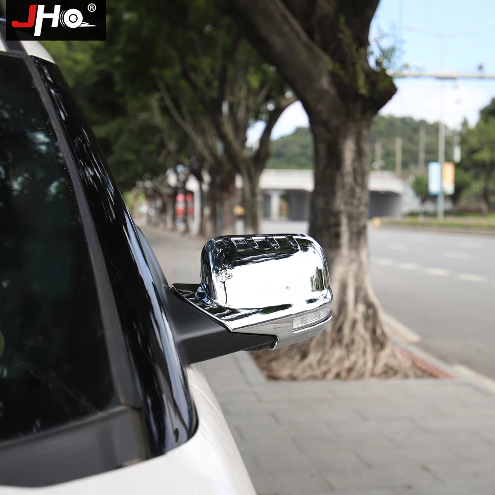 JHO Боковая дверь зеркало заднего вида Накладка для- Ford Explorer ABS углеродное волокно/хром аксессуары для стайлинга автомобилей