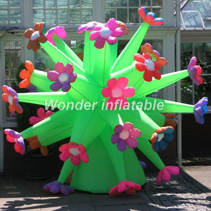 

Hot sale beautiful multipurpose 4mH giant inflatable flower tree for events