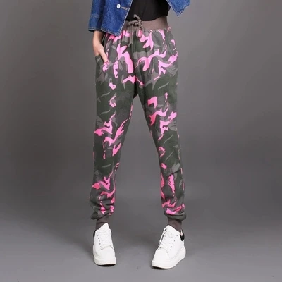 

New Summer Camouflage Pants Women Fashion Casual Loose Skinny Pants For Women