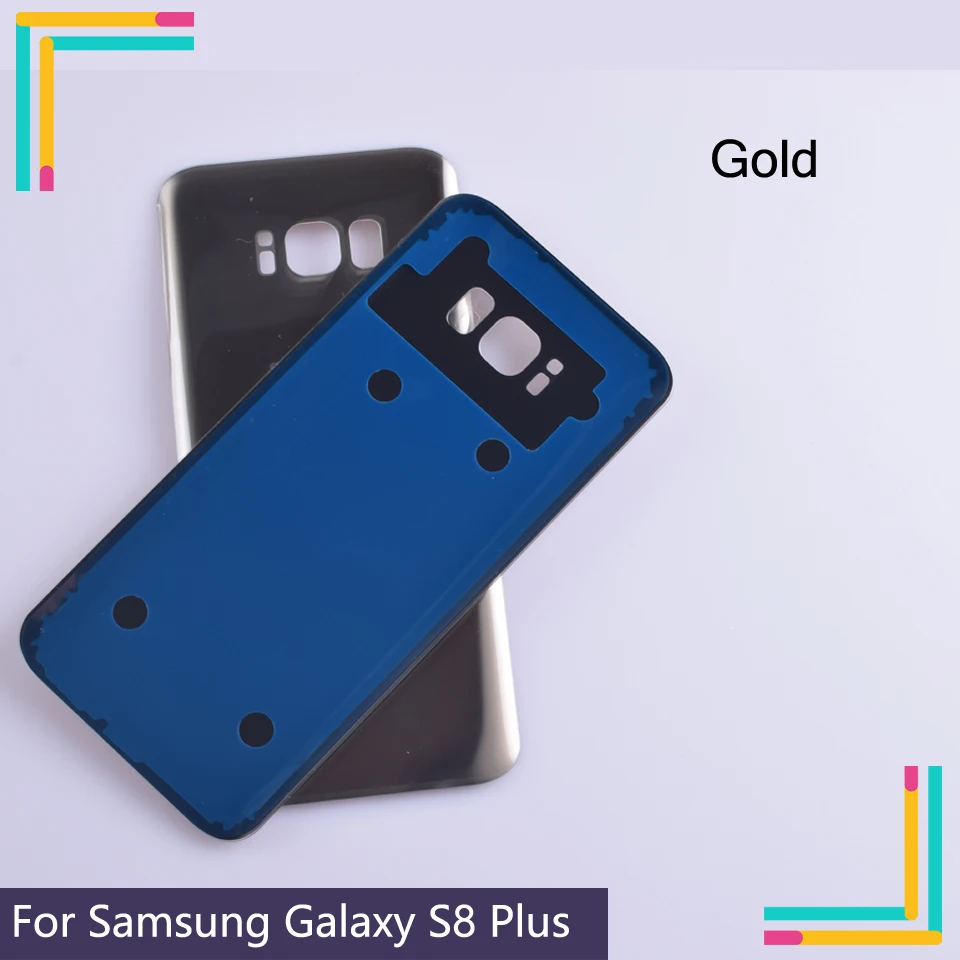 New For Samsung Galaxy S8 Plus Back Glass Battery Cover Housing case Replacement samsung G950 G950F G955 G955F | Мобильные телефоны