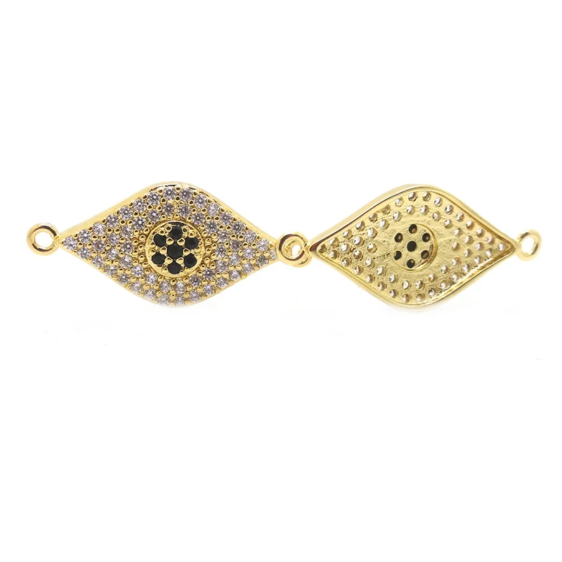DIY Anil Arjandas Jewelry Evil Eye Beads Micro Pave Black CZ turkish Hamsa Bead Charms For Fatima Hand Bracelet Finding | Украшения и