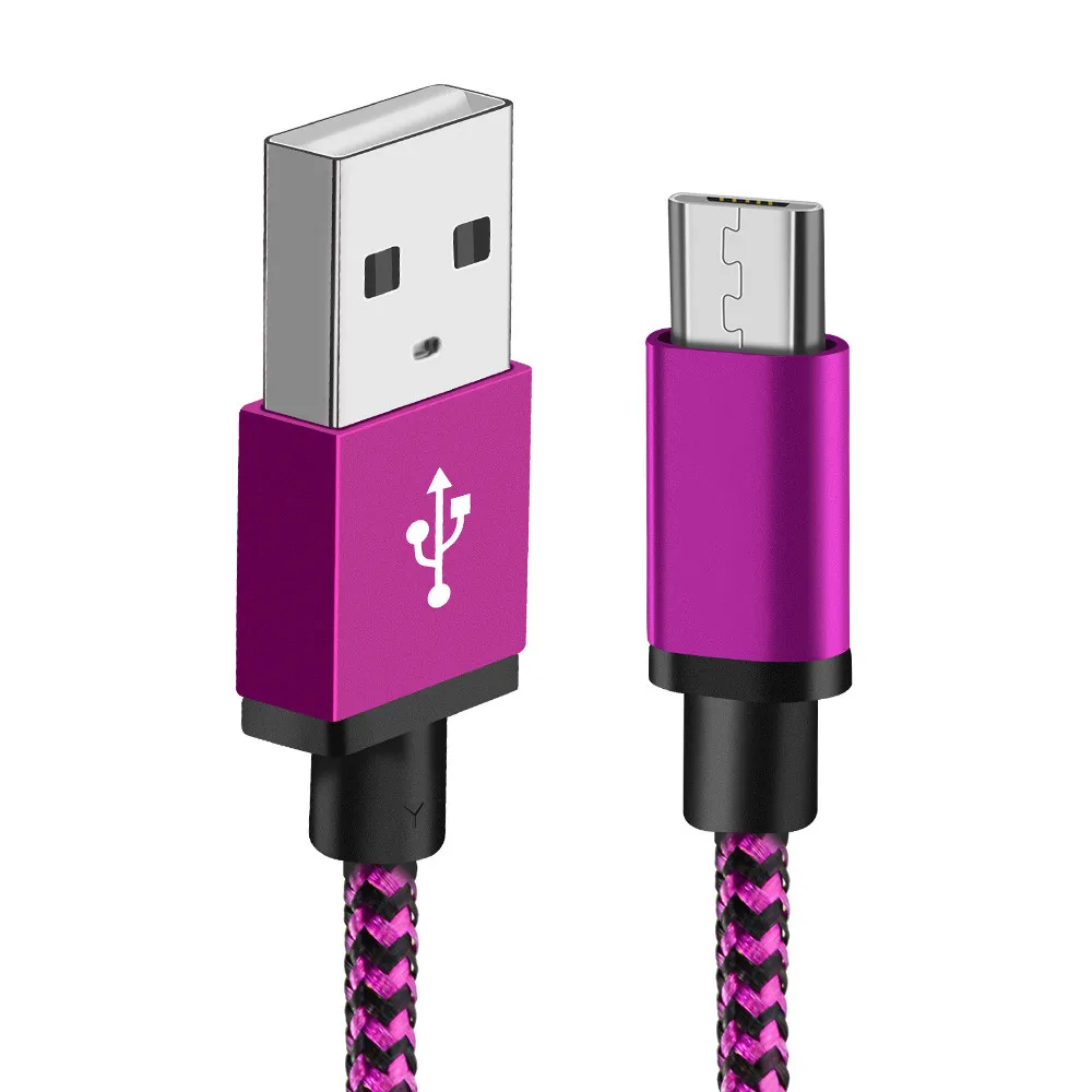 Micro USB кабель для быстрой зарядки Плетеный кабель для передачи данных для samsung S7 S6 huawei Xiaomi Redmi Note 5 Pro 4 Android Microusb Кабели для телефонов