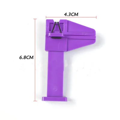 Purple 2pcs 2 шт./компл. лак для ногтей, маникюр, инструмент для маникюра, Наборы ногти зажимной зажим, штифтовый держатель для ногтей Гель-лак границы бар лак для ногтей Гель-лак, держатель бутылок - Цвет: Purple 2pcs