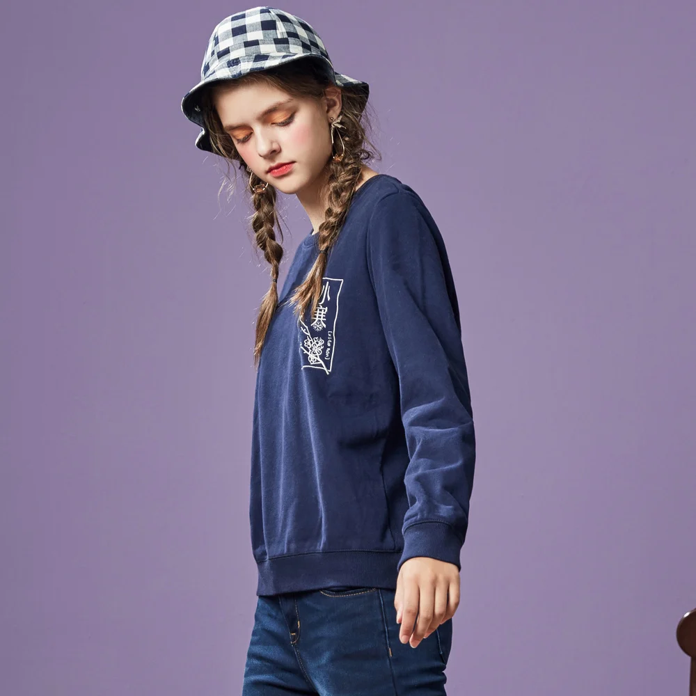 METERSBONWE новые осенние зимние женские толстовки пара моделей hoddies свободные Tide Harajuku