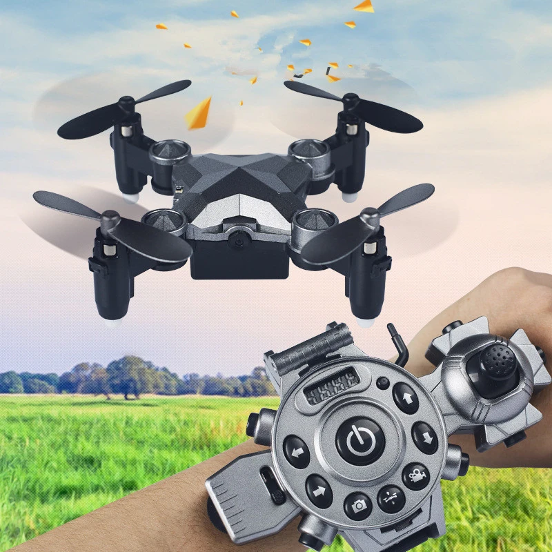 Складной Дрон с дистанционным управлением Wi Fi FPV RC 2 4G комплект контроллером часов