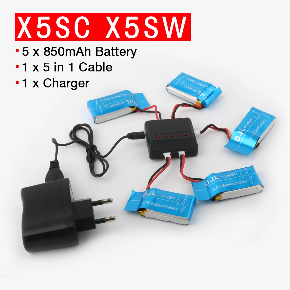 Аккумулятор для квадрокоптера Syma X5SW X5SC RC ультра высокая емкость 3 7 в 850 мАч литий