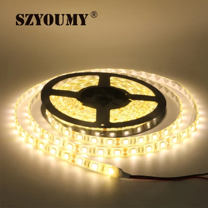 

SZYOUMY 5M 5050SMD LED Strip light 12V IP65 Waterproof 300 LED Red/Yellow/Blue/Green/White/Warm White