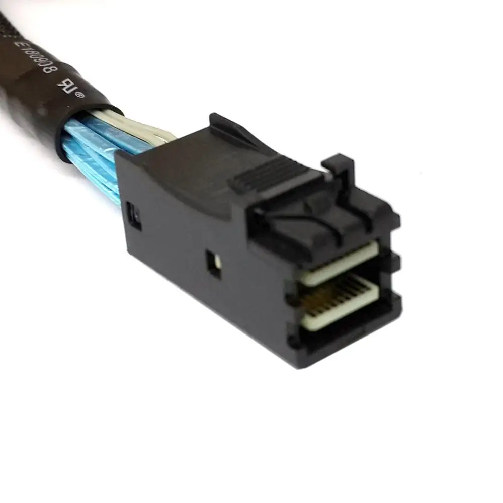 Cablecc 4 SATA 7pin целевого жесткого диска данных Внутренняя Mini SAS SFF-8643 хост-кабель |