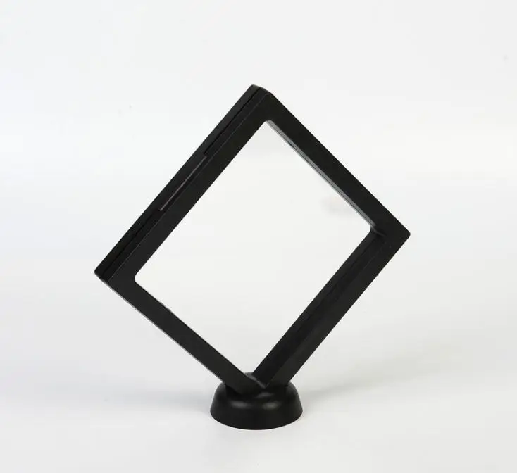 40pcs 160*160*20mm Clear PET Membrane box Holder Floating Display Case Earring Gems Ring Jewelry Suspension Packaging Box SN1895 | Дом и сад