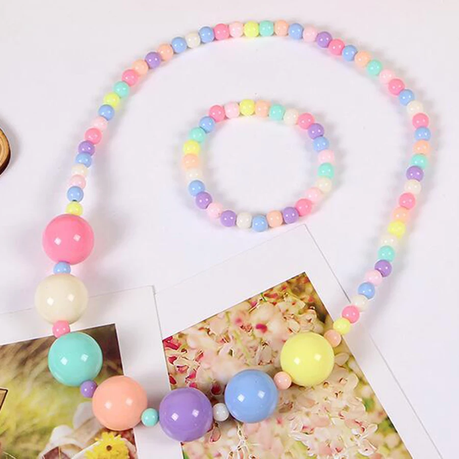 Бусины карамельного цвета Новые бусины подарок для ребенка колье браслеты